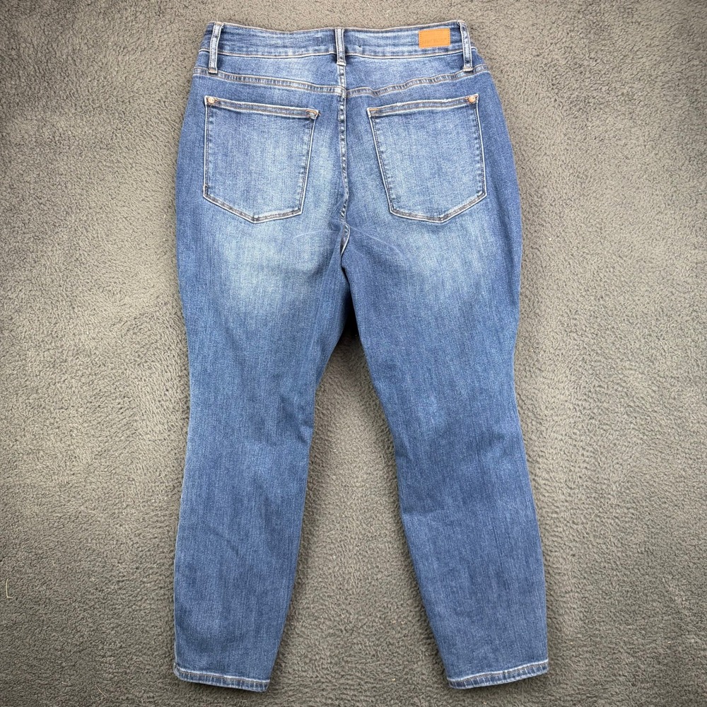 Judy Blue Boyfriend Fit High Rise Medium Wash Jeans Womens Size 14W Blue Denim - Picture 7 of 8